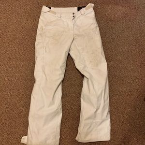 White snow pants